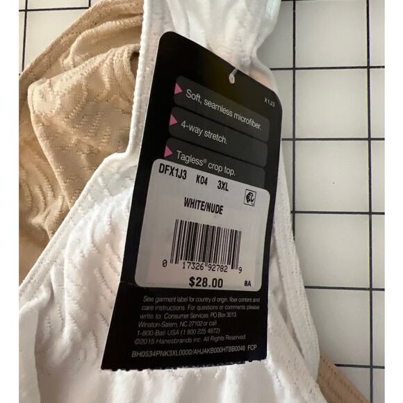 Bali Comfort Revolution 3XL Crop Tops Set of 2 NEW - Picture 3 of 3